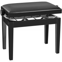 K&M 13975 Banquette noir brillant, assise velours - Vue 2